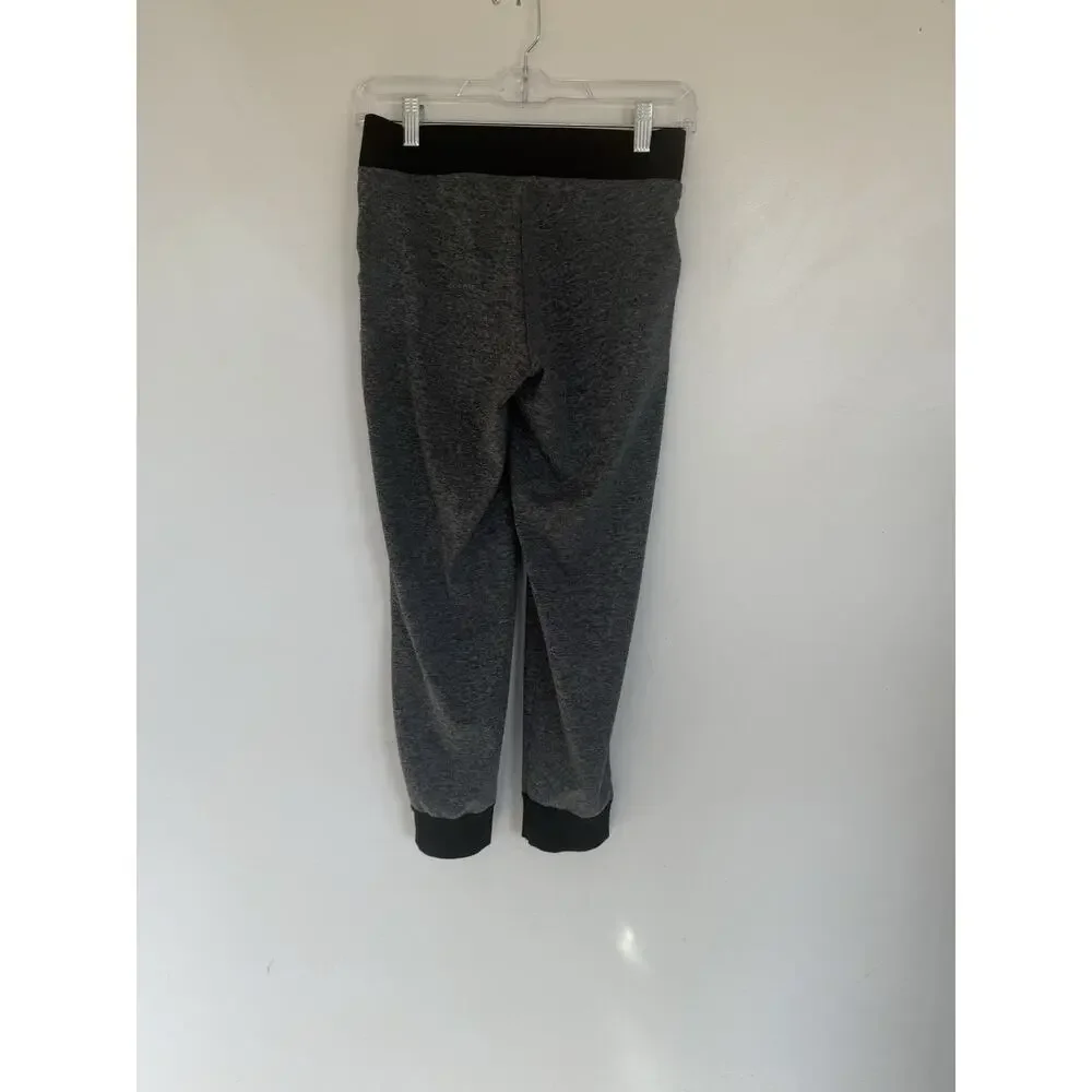 Justice Girls Jogger Pants Gray Size 12 Polyester Blend Drawstring Elastic Waist